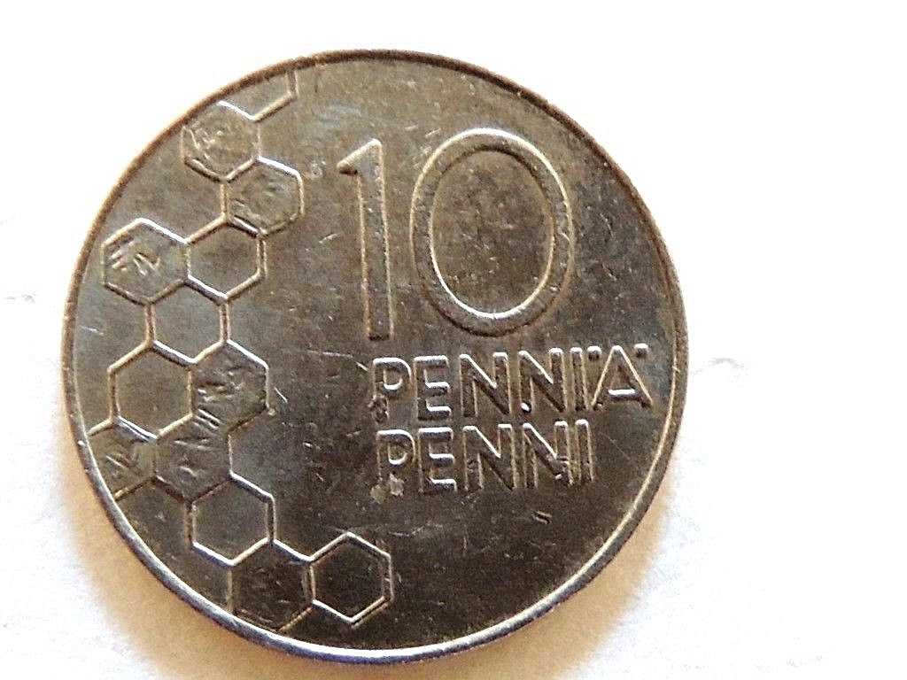 1992 Finland Ten (10) Pennia Coin | eBay