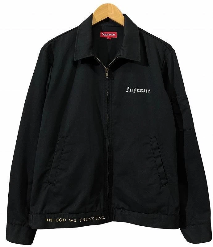 Supreme Dead Kennedys Work Jacket Black M In God We Trust, Inc