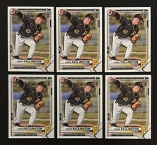 2021 BOWMAN DRAFT #BD-120 - OWEN KELLINGTON - 1ST BOWMAN PAPER - 6 CARD LOT