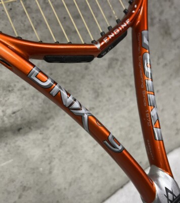 VOLKL DNX 9 Genetic Power Orange Tennis Racquet - 4½ L4 Grip