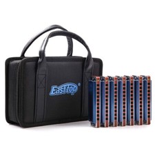 EASTTOP Harmonica Set 7 blues harp 008K Professional Diatonic Harmonica Set Gift