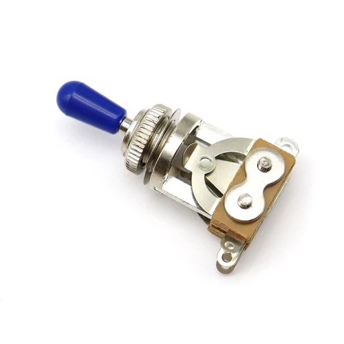 Silver Guitar 3 Way Toggle Switch with Ring Plate Fit for Les Paul/Gibson Guitar