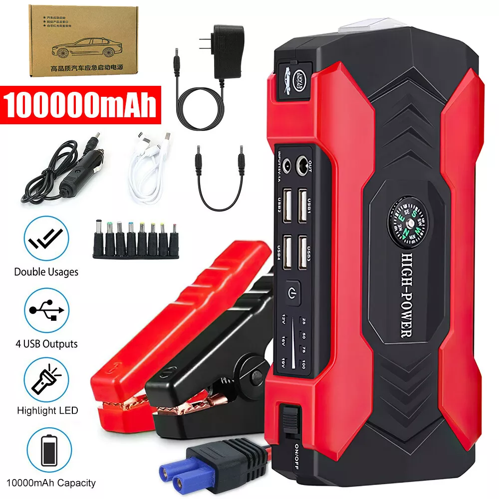 Citere hjem gidsel 100000mAh Car Jump Starter Portable USB Power Bank Battery Booster Clamp 600A | eBay Citere hjem gidsel 100000mAh Car Jump Starter Portable USB Power Bank Battery Booster Clamp 600A | eBay