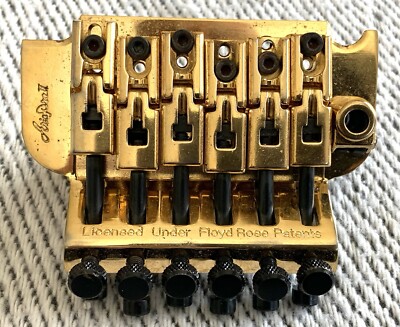 Rare Vtg Aria Pro II Original Gold Gotoh ART-2 Floyd Rose Tremolo Bridge Japan