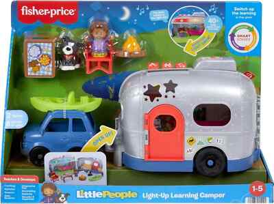 Fisher-Price Little People beleuchteter Lerncamper elektronisches Wohnmobil Spielzeug