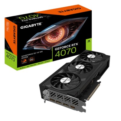 4719331355012 GIGABYTE GeForce RTX 4070 WINDFORCE OC V2 12G Grafikkarte - 12GB G