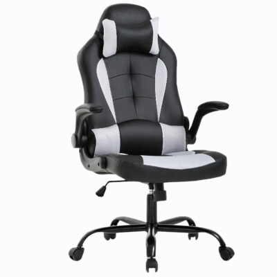 PC Gaming Chair Ergonomic Office Chair Computer Desk Chair w/ Armrests Headrest
