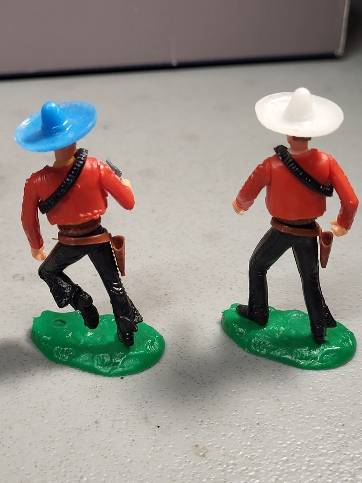 7 Vintage Elastolin Germany Cowboys And Indian Toy Figurines eBay