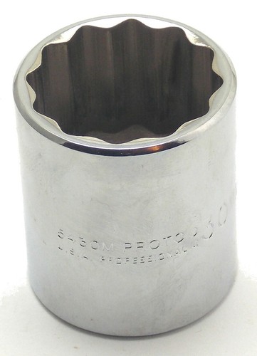 Proto Professional 1/2" Drive 30mm Metric Socket 12 Pt 5430M Made in ...