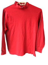 Roundtree & York Mens Sweater Size XL 100% Cotton USA Made Turtle Neck