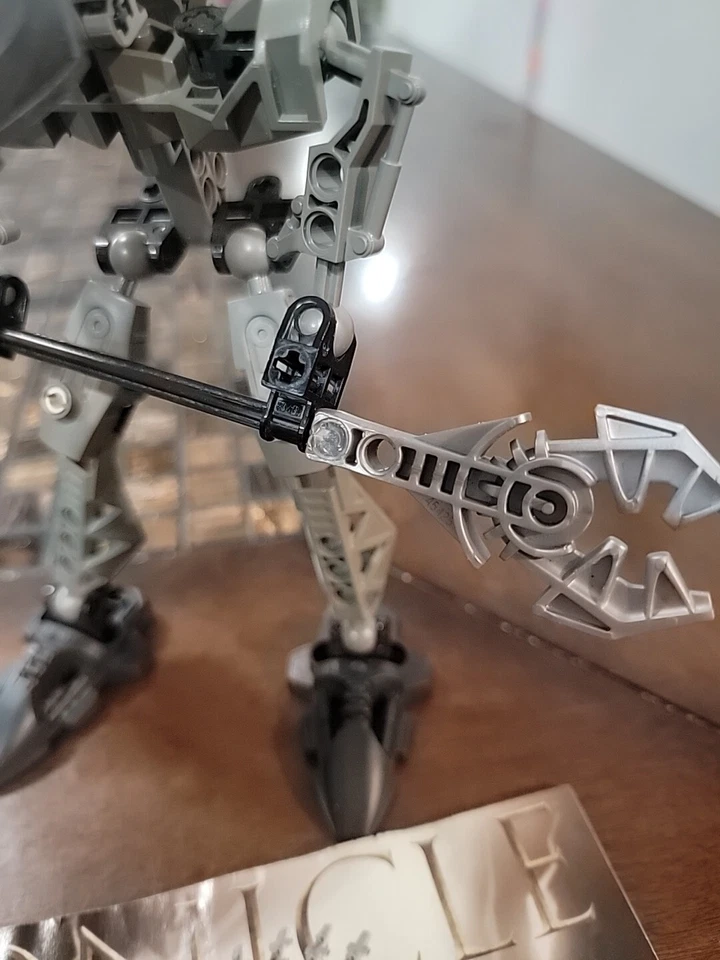 Boneco Vintage LEGO Bionicle Preto Rahkshi VORAHK 8591 Manual Sem Kraata Ver Desc - Imagem 4 de 4