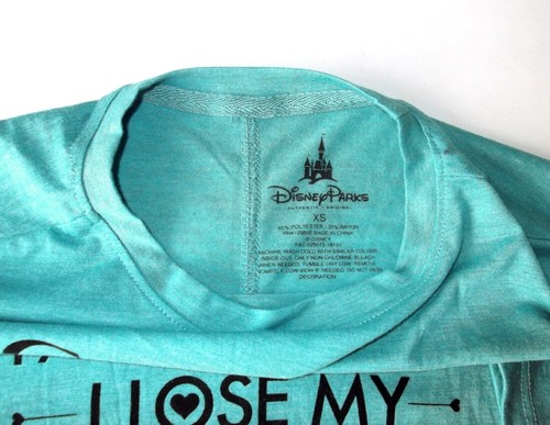 BNWT DISNEY PARKS Alice Queen of Hearts Turquoise Long Sleeve Top Oversized XS - Picture 5 of 6
