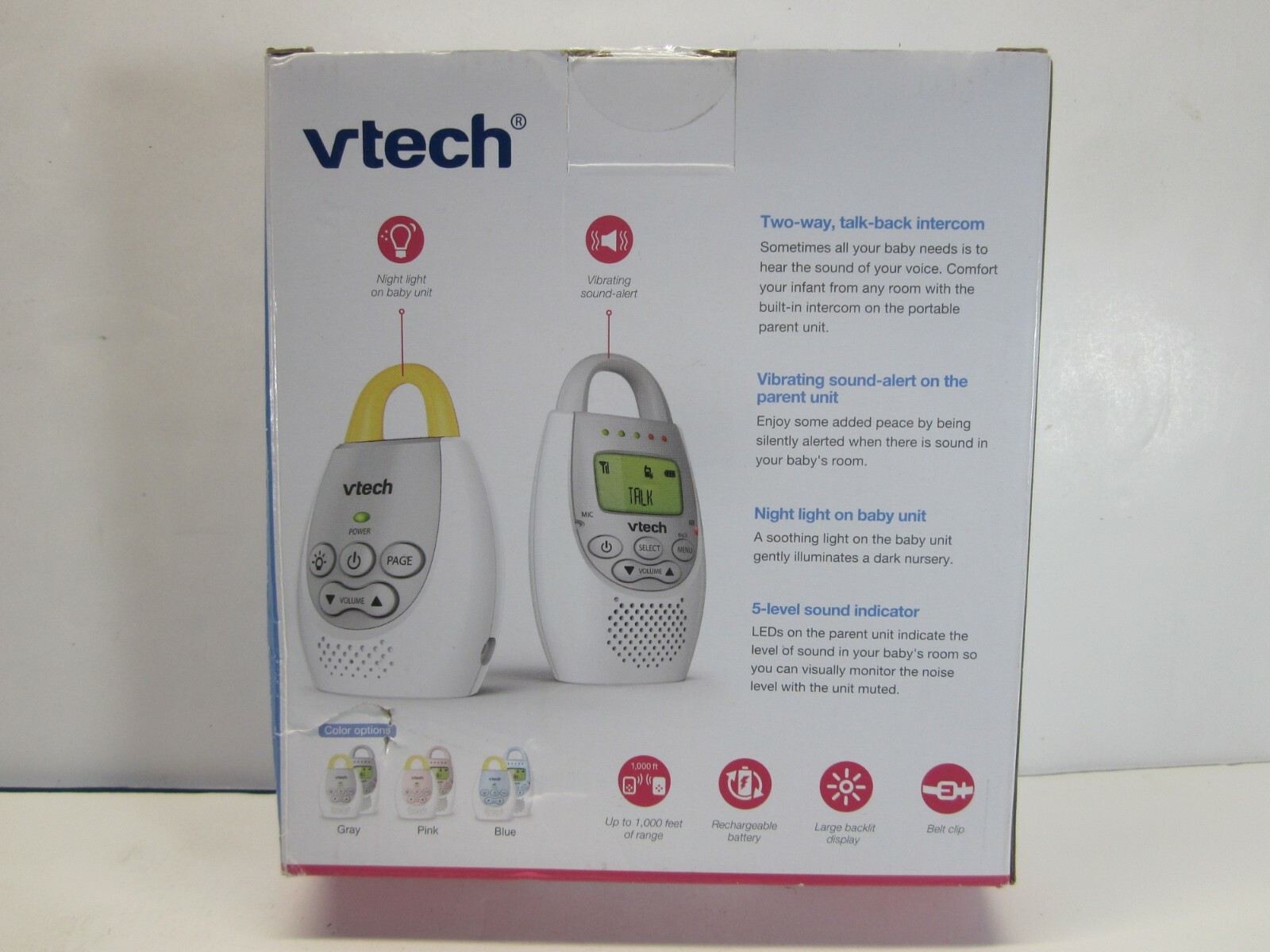 VTech BA72211PK Audio Baby Monitor for sale online eBay