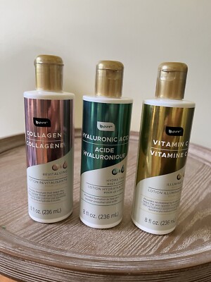 b Pure Body Lotion Set Of 3- Collagen, Hyaluronic Acid, Vitamin C