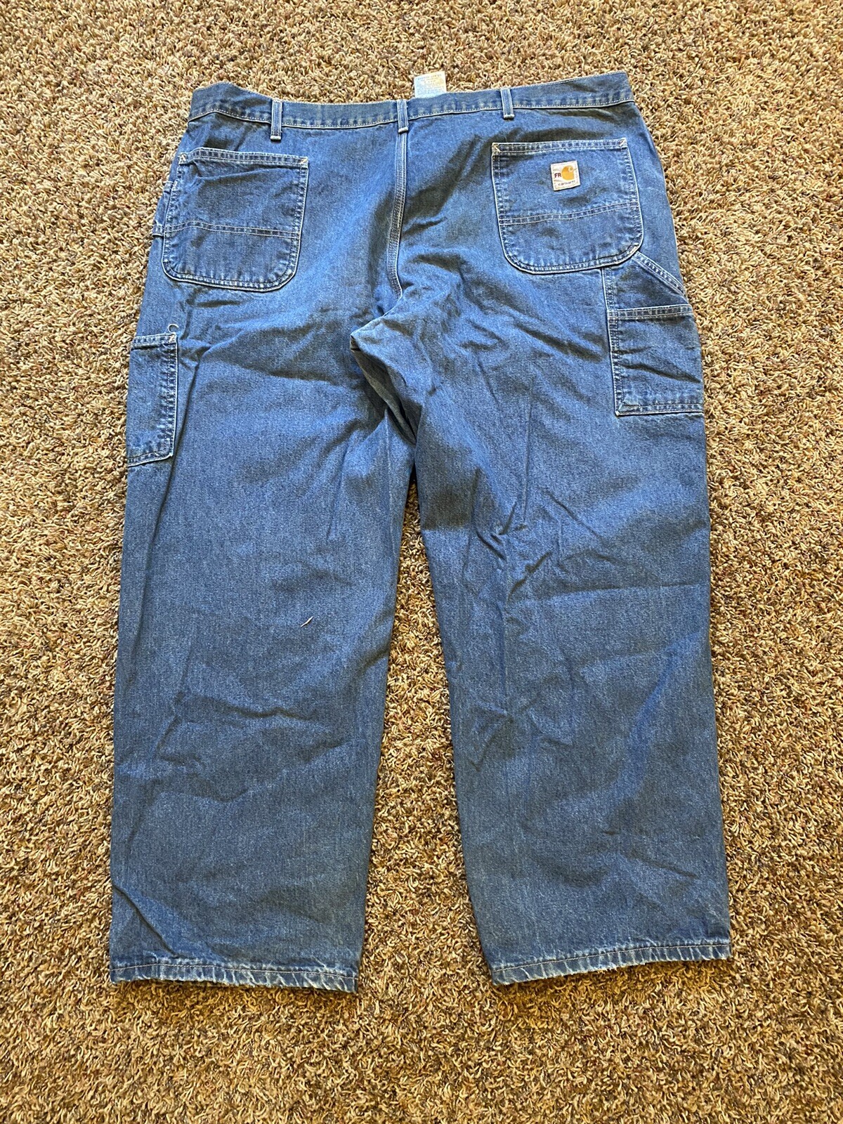 Carhartt Fire Resistant Blue Jean Work Pants Size 44x… Gem