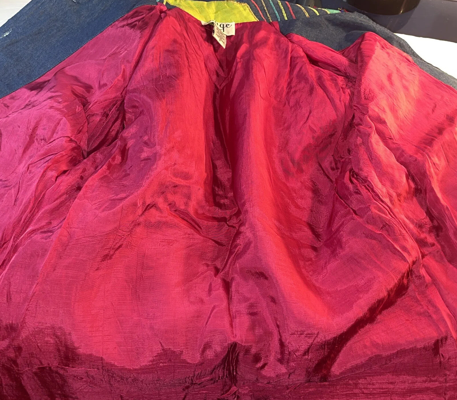 Anage Embroidered  Patchwork Blazer Jacket Coat A… - image 9