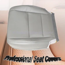 Passenger Bottom Leather Seat Cover Gray For 2008 - 2012 Honda Accord Sedan