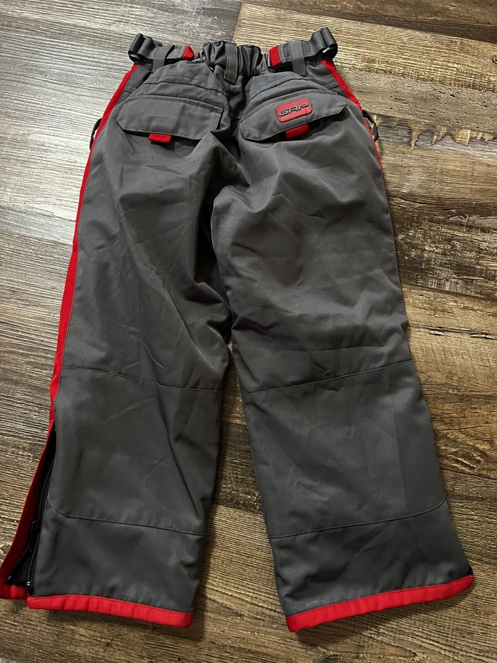 Pantalones de nieve GAP NIÑOS NIÑAS ESQUÍ NIEVE Pantalones de squall Talla XS 4 GRIS ROJO Foto 2 de 4