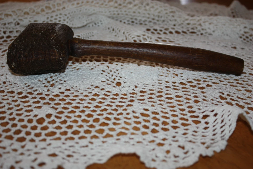 Primitive Country Resin Wooden Mallet Decor Large 11" Length Item #10090 - Image 2 of 4