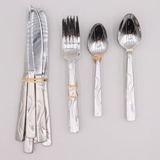 Oneida Brilliance Silver Stainless Flatware S...