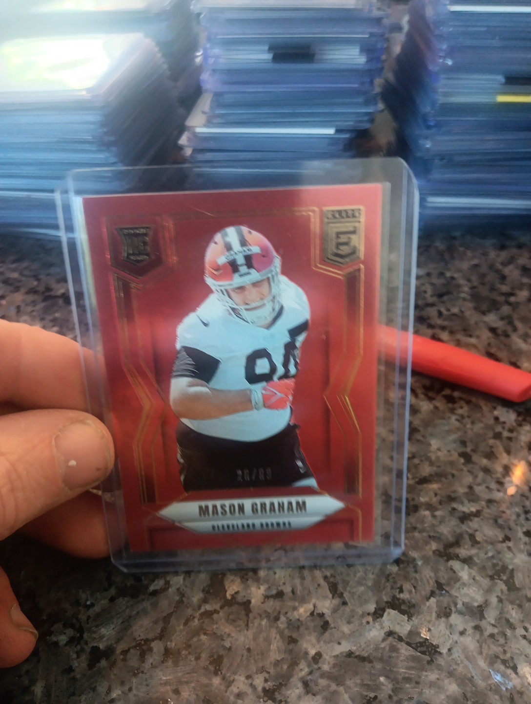 Mason Graham 2025 Donruss Elite #/99 Red Rookie RC BROWNS #125
