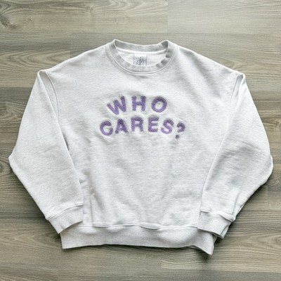 Rex Orange County Sweatshirt Size M Who Cares Tour Merch Pullover Gray