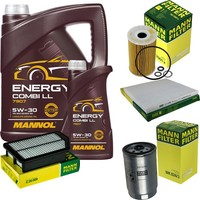 Mann Inspektionspaket 6L Mannol Energy 5W-30 FüR Hyundai I40 CW 1.7 Crdi