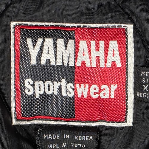 Vintage Yamaha Snowmobile Jacket Mens Extra Large Quilted Lining Bomber Coat - Picture 8 of 12