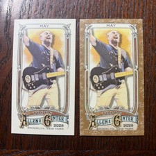 Tom May 2025 Allen & Ginter #281 Musician Mini Gold Border and Mini Base
