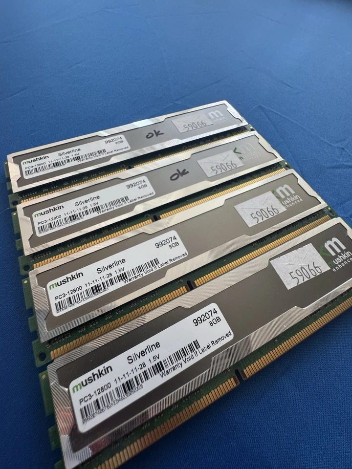 Mushkin Silverline 992074 DDR3 DIMM 16GB Kit 4x4GB PC3-12800CL11 - Image 2 of 2
