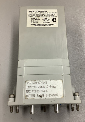 Ronan X55-600-GP-1-M 36VDC 3-15PSIG Pressure Transducer (B202)