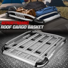 50x 38 Roof Rack Suv Top Cargo Luggage Carrier Basket Holder Aluminum Silver
