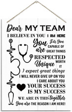 Nurse Gift, Rustic Hanging Wood Plaque Sign, Wall Decor Art, Motivational Office