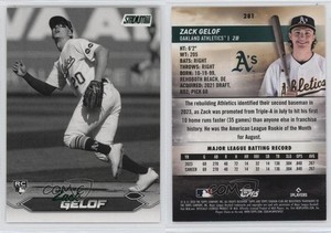 2024 Topps Stadium Club Black & White Zack Gelof #281 Rookie RC