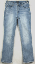 NYDJ Marilyn Straight Jeans Women s 8 Blue Lift Tuck Stretch Denim