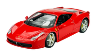 BBurago Ferrari 458 Italia ROT 1:24 DIE Cast Metal Model NEU IM Kasten 18Cm