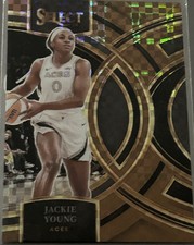 JACKIE YOUNG 2024-25 PANINI SELECT WNBA BRONZE CHECKERBOARD SP 48/49