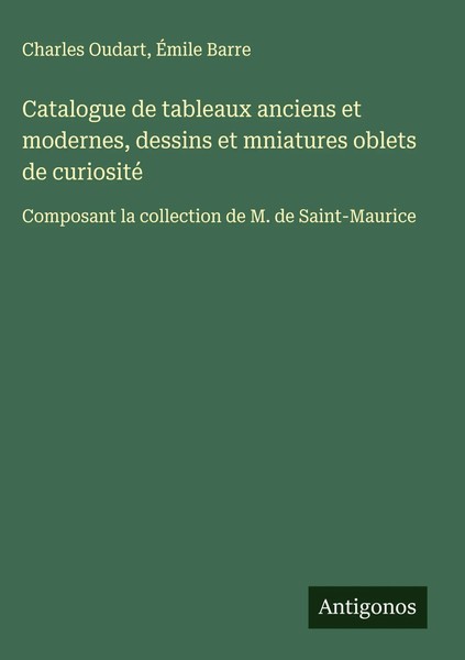 Charles Oudart (U. A.) | Catalogue De Tableaux Anciens Et Modernes, Dessins...-image