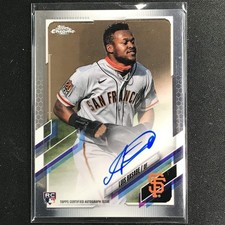 2021 Topps Chrome Luis Basabe Rookie Autographs Base No Lb A