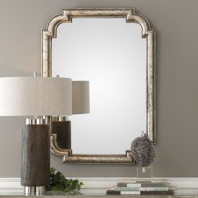 Uttermost Calanna Silver 32 3/4'' x 45 1/4'' Wall Mirror