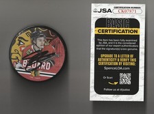 CONNOR BEDARD SIGNED CHICAGO BLACKHAWKS HOCKEY PUCK - JSA COA CONNOR BEDARD SIGNED CHICAGO BLACKHAWKS HOCKEY PUCK - JSA COA