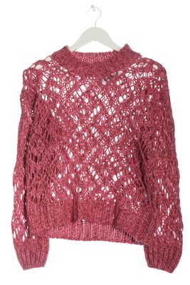 STINE GOYA Häkelpullover Damen Pullover Gr. DE 34 pink Casual-Look
