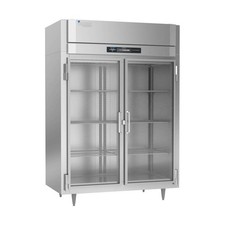 Victory RS-2D-S1-EW-G-HC 58" 2-Section Wide Reach-In Refrigerator w/ 2 Glass ...