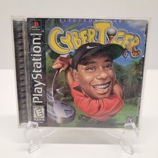 Cybertiger Cyber Tiger Woods Golf (PS1 PlayStation) EA Sports Tested CIB 