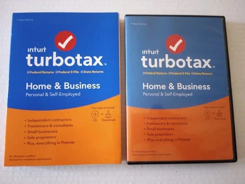 Intuit Turbo Tax 2019-Home and Business-Personal & Self-Employed Win/Mac w/Code