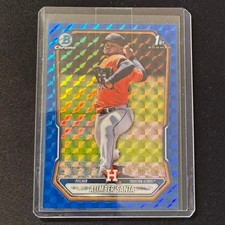 🔌IU 2026 BOWMAN CHROME BLUE GEO 1ST ALIMBER SANTA /150