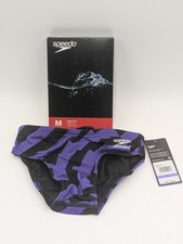 Speedo Boys Youth Size 26 Competitive Vortex Maze Brief Swim Suit Purple