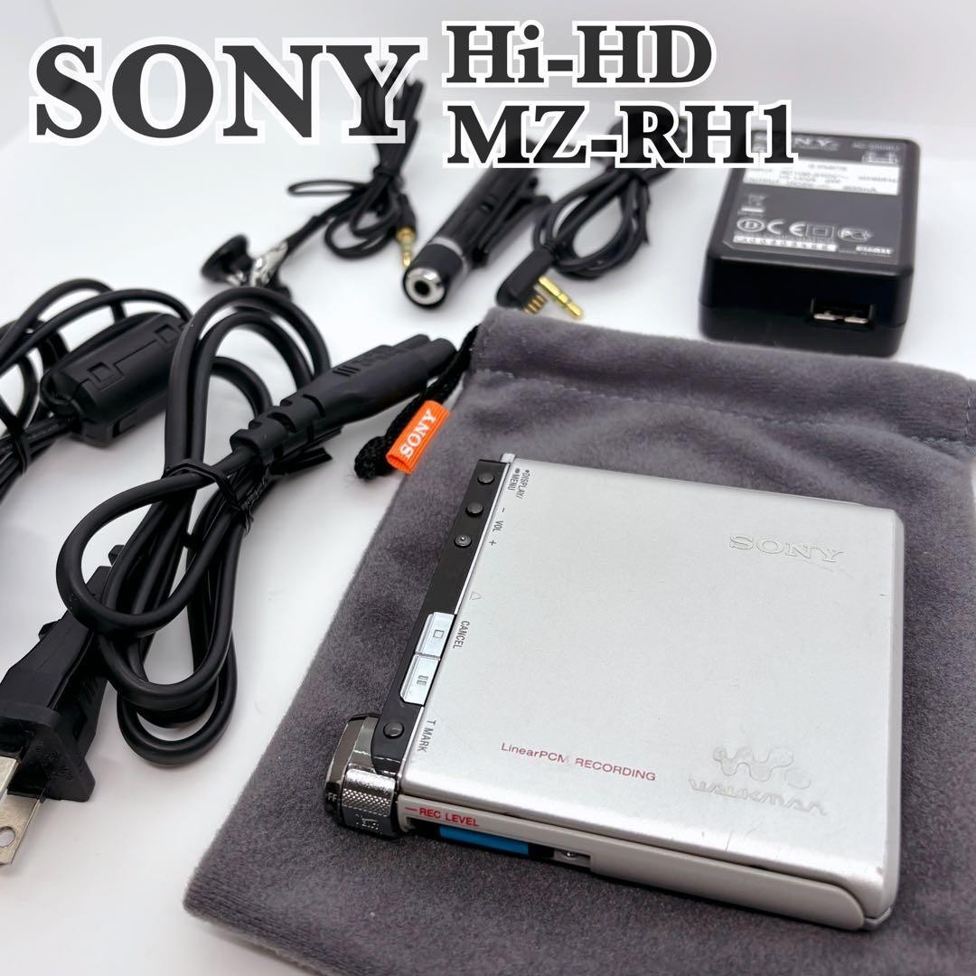 ば*こ様 SONY MZ-RH1 ポータブルデジタルオーディオプレーヤー（ジャン SONY MZ-RH1 MiniDisc Walkman HI-MD Recorder Player Silver | eBay