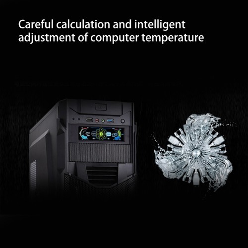 5 Fans Speed Controller LCD Wind Power Graphics Card CPU PC for Case for Touch C - Afbeelding 6 van 8