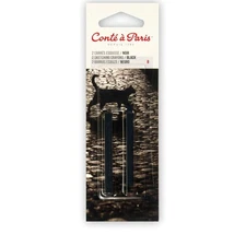Conte a Paris Sketching Crayons Black B 2-Count Package